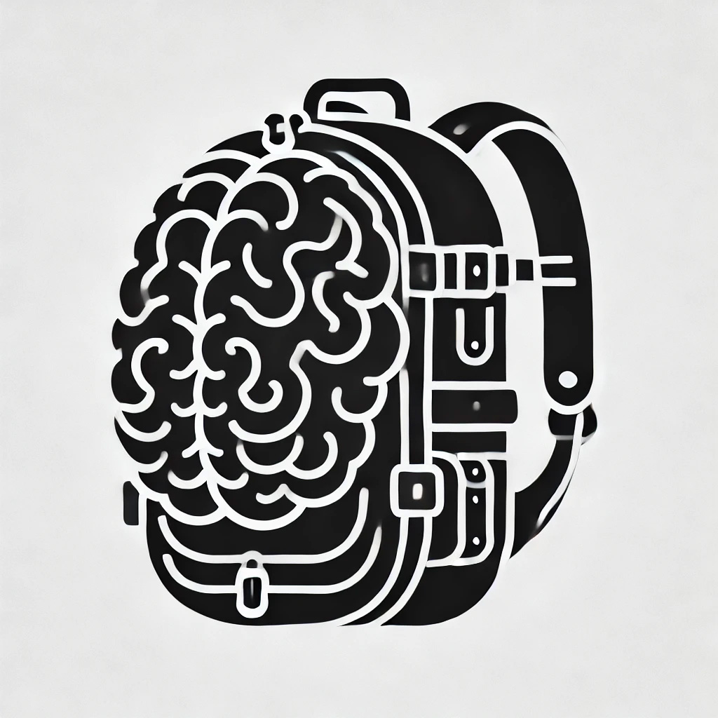 Sac à dos en forme de cerveau